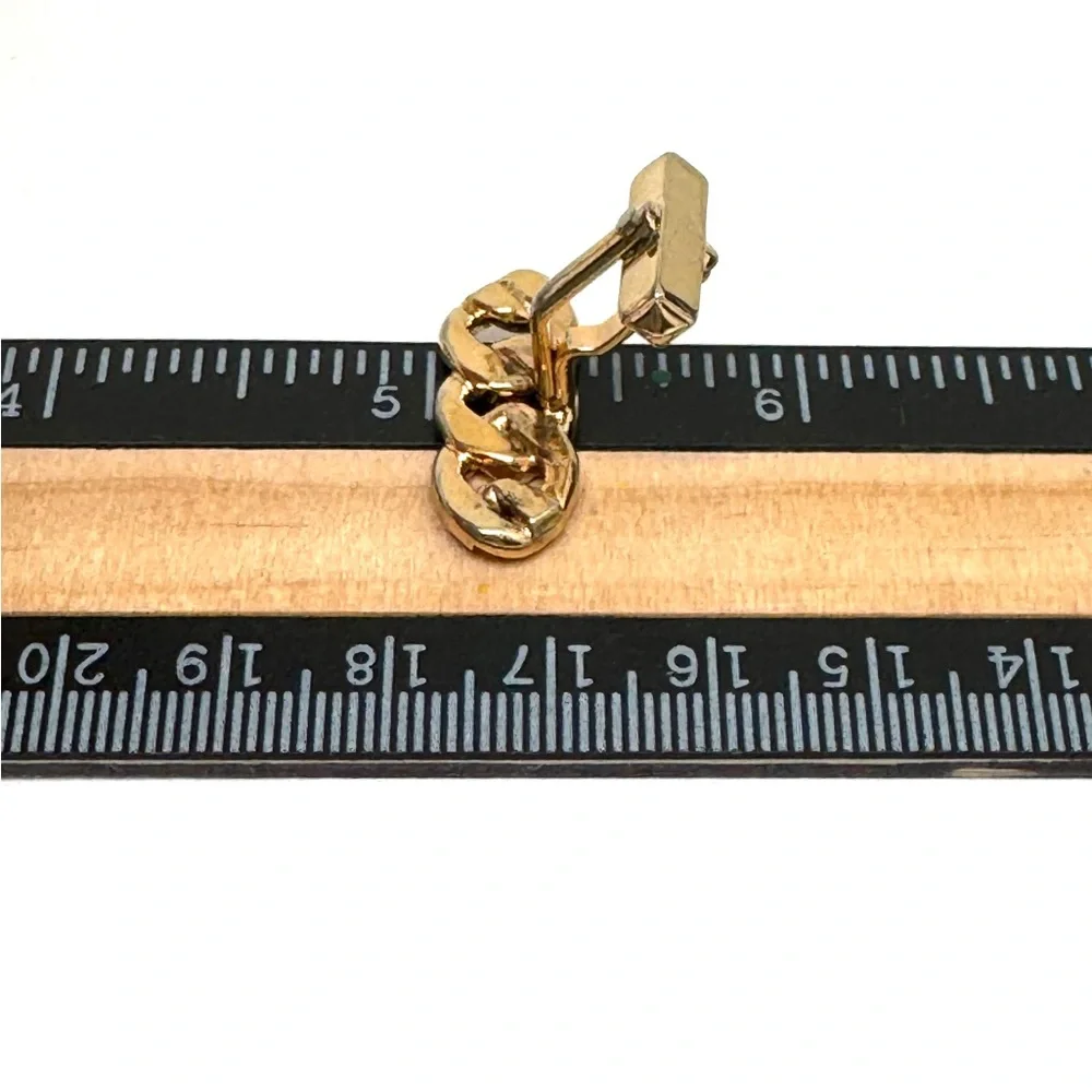 SWANK Vintage Goldtone Curb Chain Link Cufflinks